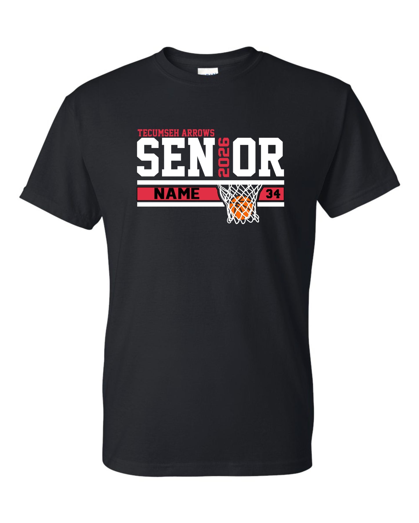 2026 Basketball Senior T-Shirt - BLACK