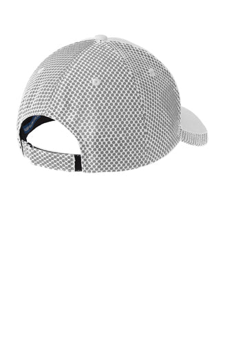 Tecumseh Arrows Patch Adjustable Hat White Black Mesh