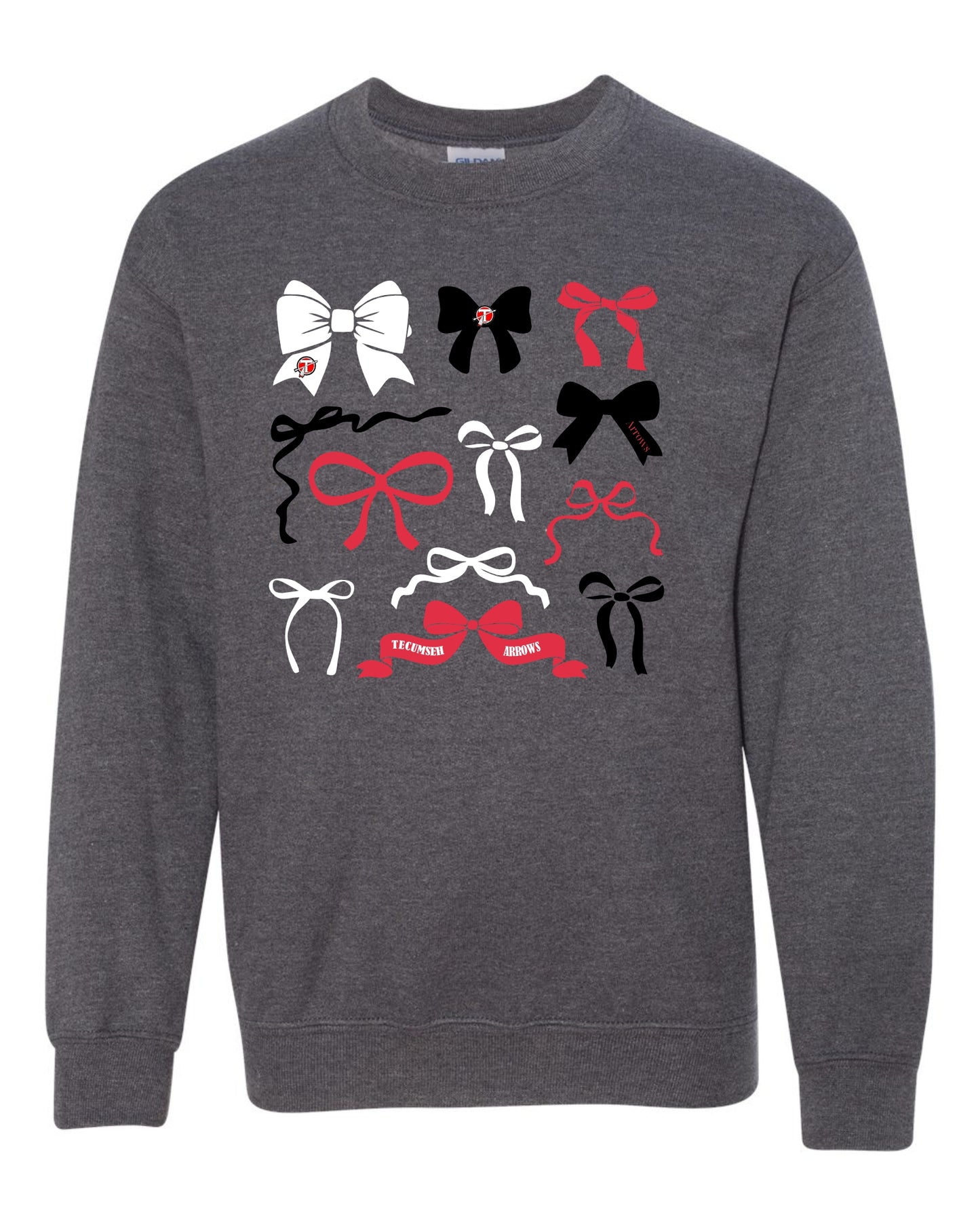 Arrows Bows Crewneck - Graphite Heather