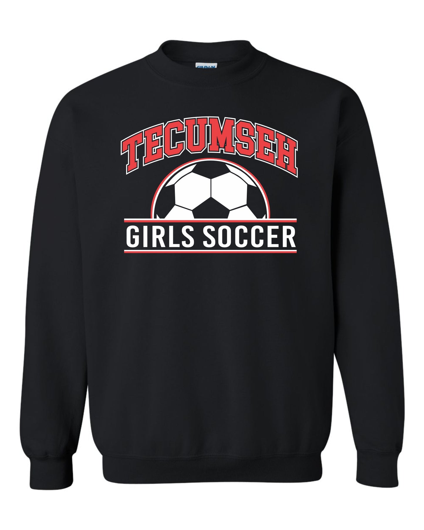 Tecumseh Girls Soccer Classic Crewneck - BLACK