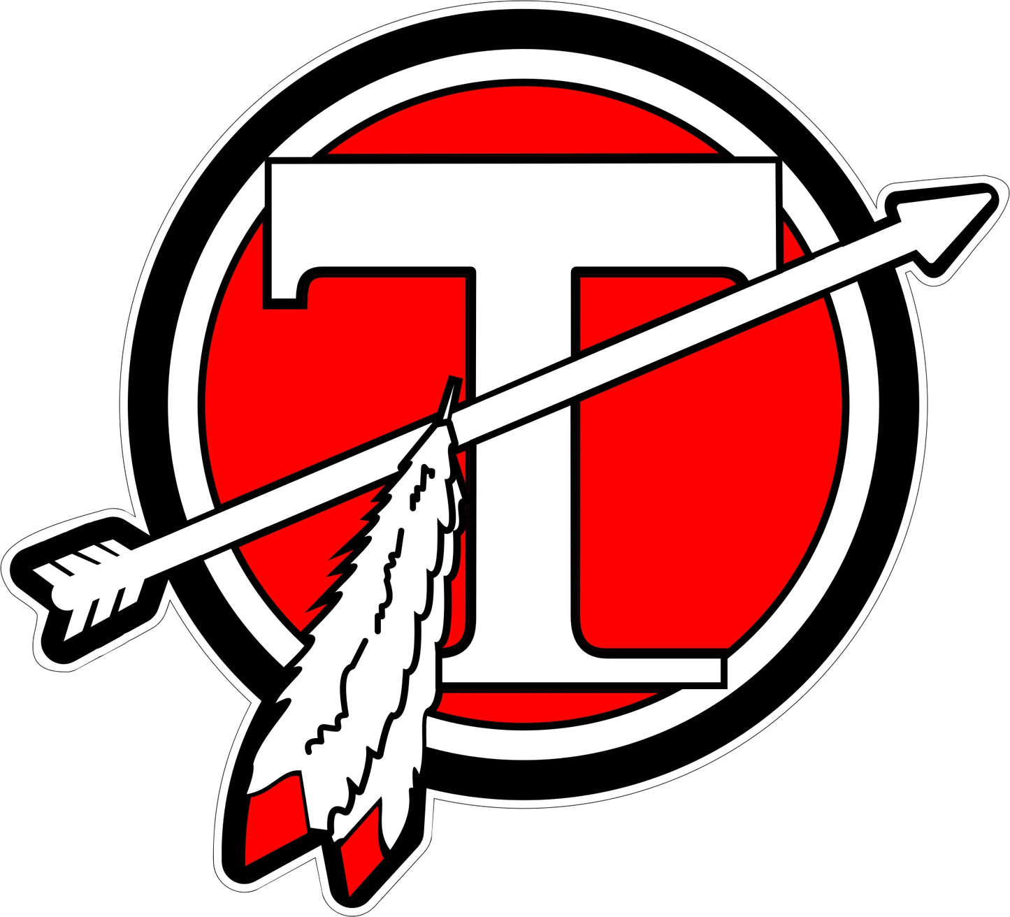 Tecumseh Circle T Car Decal - Sticker