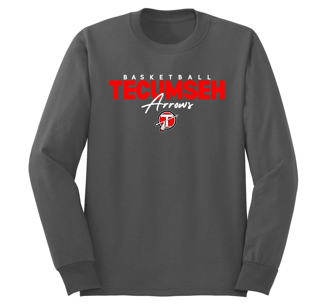 Arrows Basketball Long Sleeve T-shirt - GREY