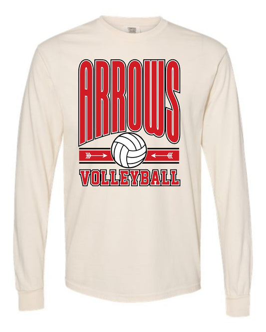 Arrows Powerplay Long Sleeve Tshirt - Comfort Colors IVORY