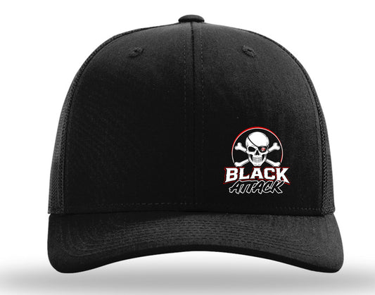 Black Attack Hat - Adjustable