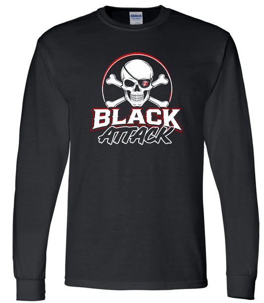 Black Attack Long Sleeve Tshirt