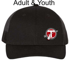Load image into Gallery viewer, Tecumseh Circle T Mesh Cap Fitted Hat YOUTH and ADULT
