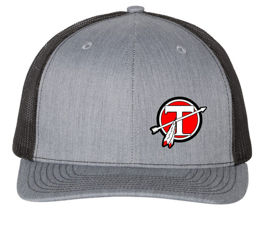 Circle T Left Side Grey and Black Hat - YOUTH and ADULT