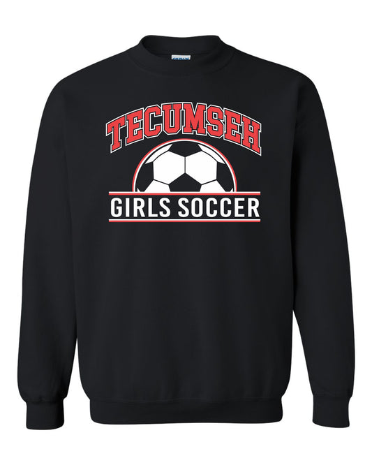 Tecumseh Girls Soccer Classic Crewneck - BLACK