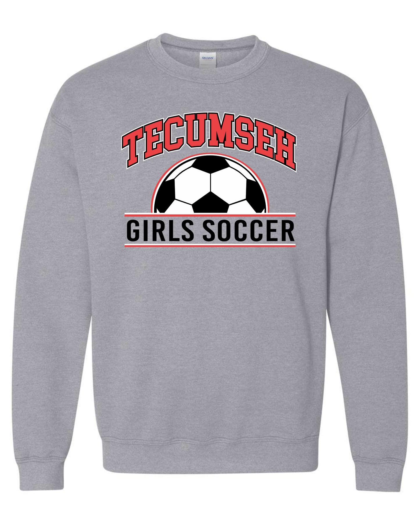 Tecumseh Girls Soccer Classic Crewneck - SPORT GREY