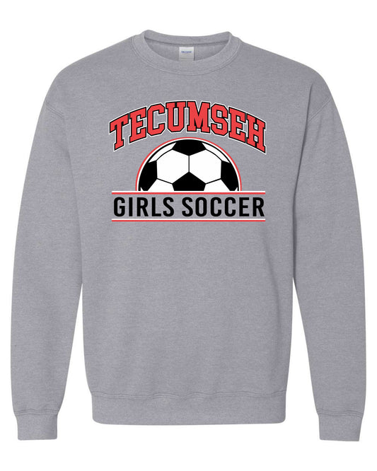 Tecumseh Girls Soccer Classic Crewneck - SPORT GREY