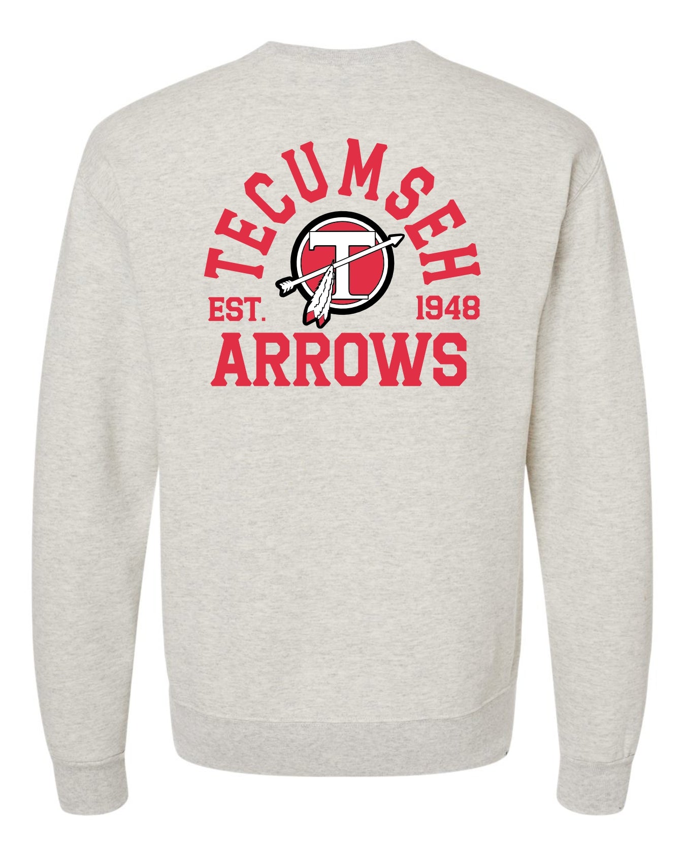 Tecumseh Arrows Est Crewneck Sweatshirt - OATMEAL (Adult Only)