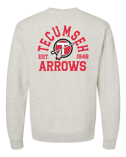 Tecumseh Arrows Est Crewneck Sweatshirt - OATMEAL (Adult Only)