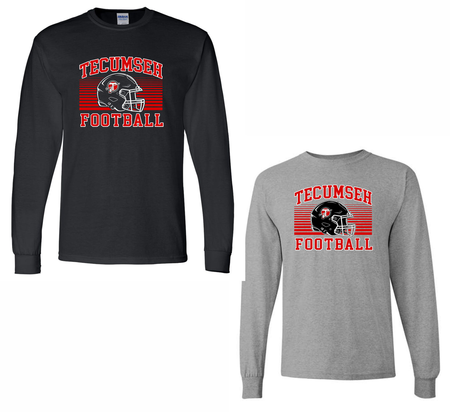 Tecumseh FB 80 Long Sleeve T-Shirt - BLACK or SPORT GREY