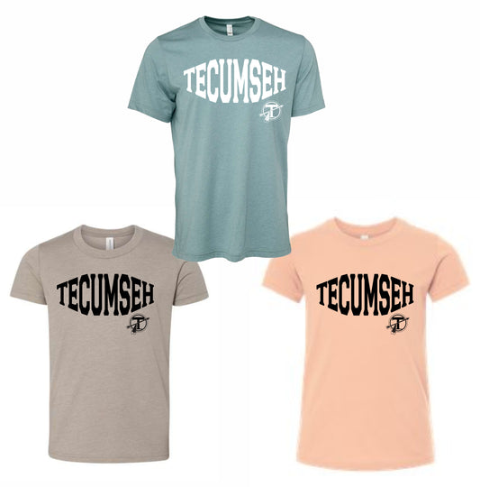 Tecumseh Bold Premium Soft Style T-shirt - STONE, PEACH or LAGOON