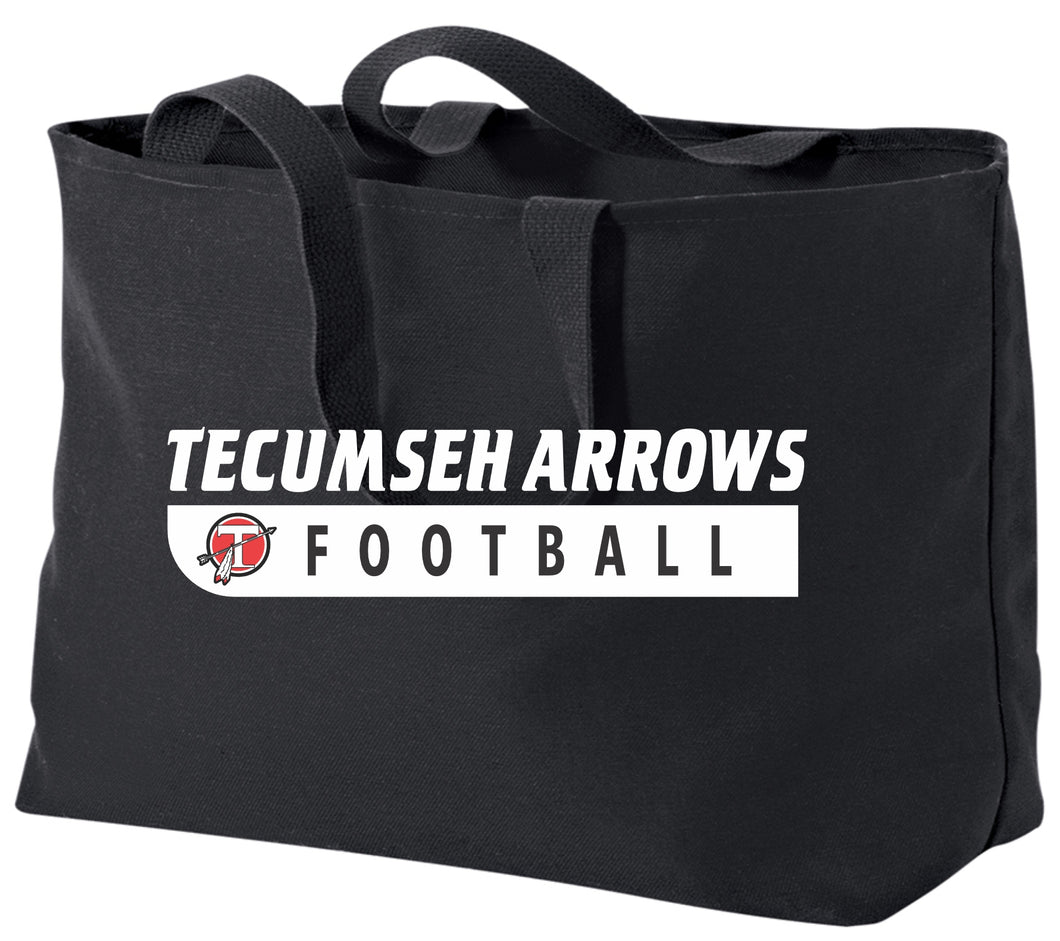 Tecumseh Football Jumbo Twill Tote Bag