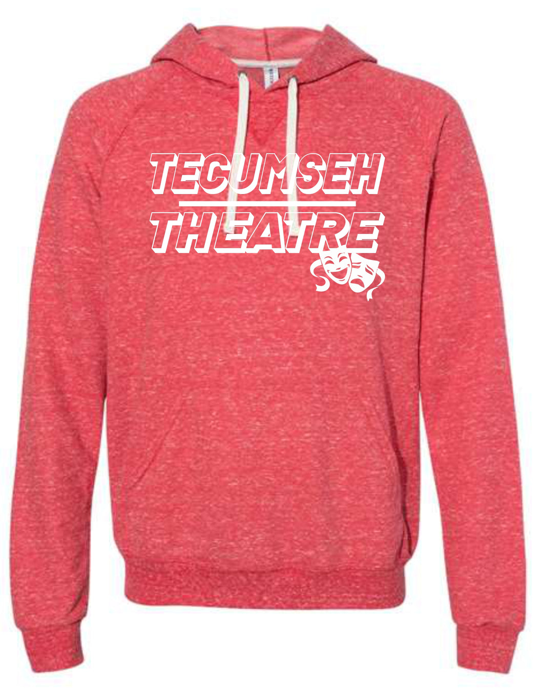 Tecumseh Theatre Block French Terry Hoodie Red