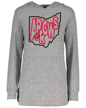 Load image into Gallery viewer, Arrows Ohio Ladies Hacci Pullover Hood with Pocket
