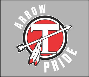 Tecumseh PTO Arrow Pride Car Decal - Sticker