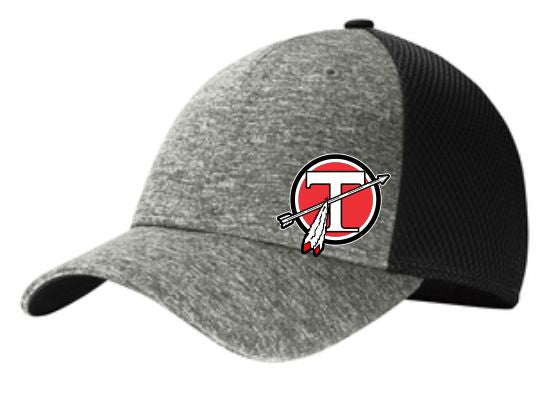 Tecumseh Circle T Flex-Fit Peppered Grey and Black Colorblock Hat
